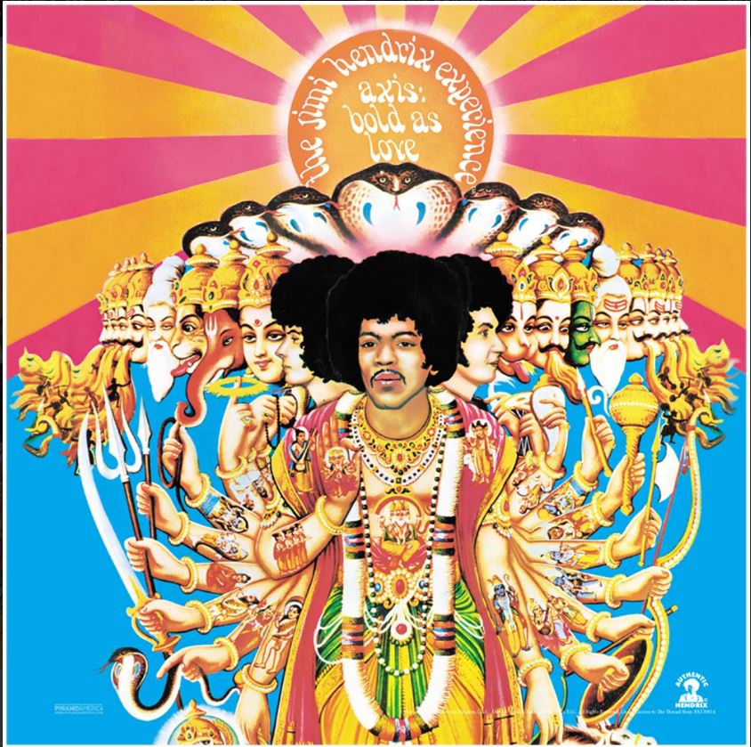 Poster - Hendrix - Axis: Bold As Love - 12 X 12-hotRAGS.com