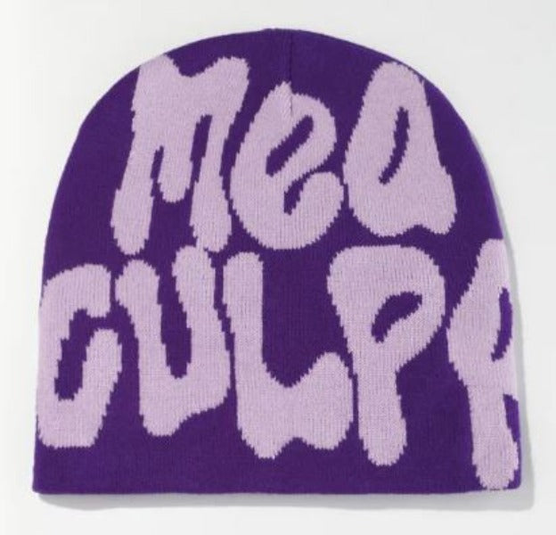 Beanie - Mea Culpa - Purple-hotRAGS.com