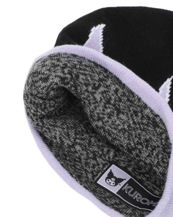 Beanie - Kuromi Flame Skull-hotRAGS.com