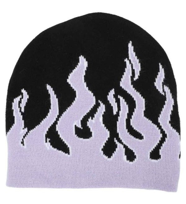 Beanie - Kuromi Flame Skull-hotRAGS.com