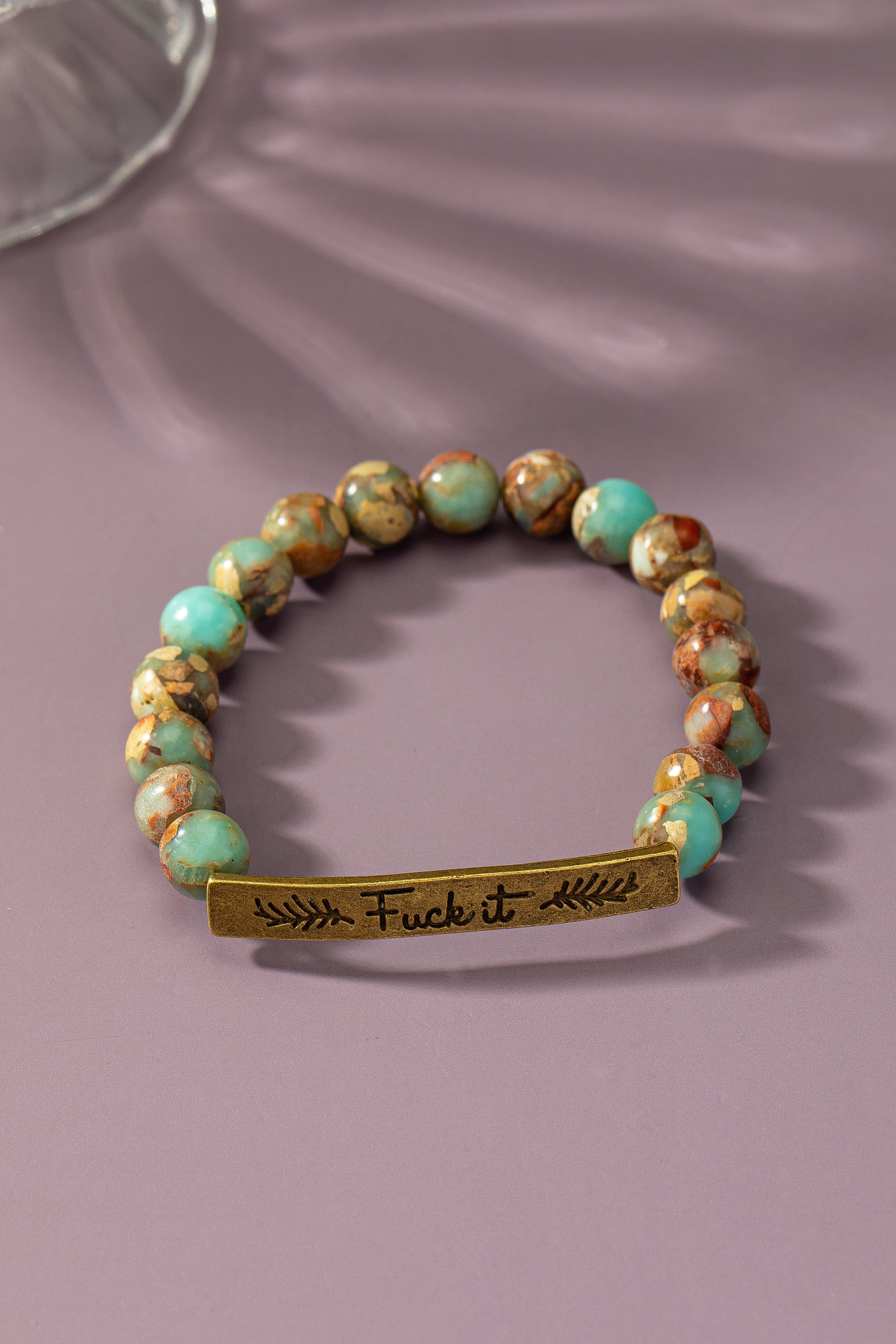 Bracelet - Fuck It - Bronze-hotRAGS.com