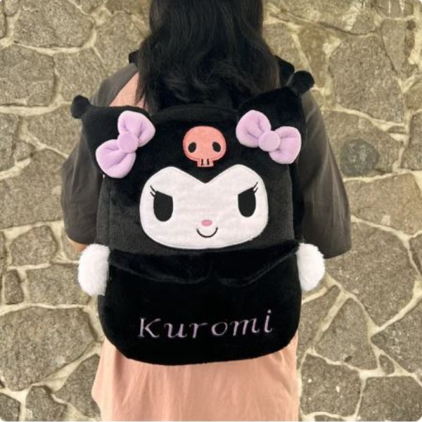 Backpack - Kuromi Black Plush