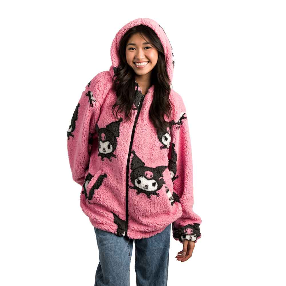 Jacket - Kuromi Sherpa Fleece-hotRAGS.com