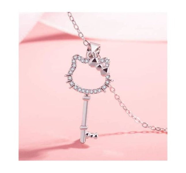 Necklace - Hello Kitty Key-hotRAGS.com