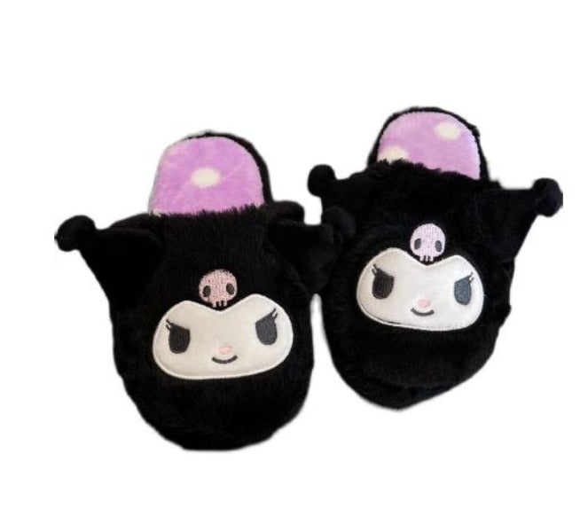 Slippers - Kuromi - One Size 6-9-hotRAGS.com