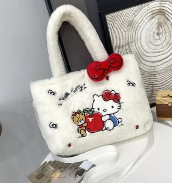 Bag - Plush Hello Kitty - White-hotRAGS.com