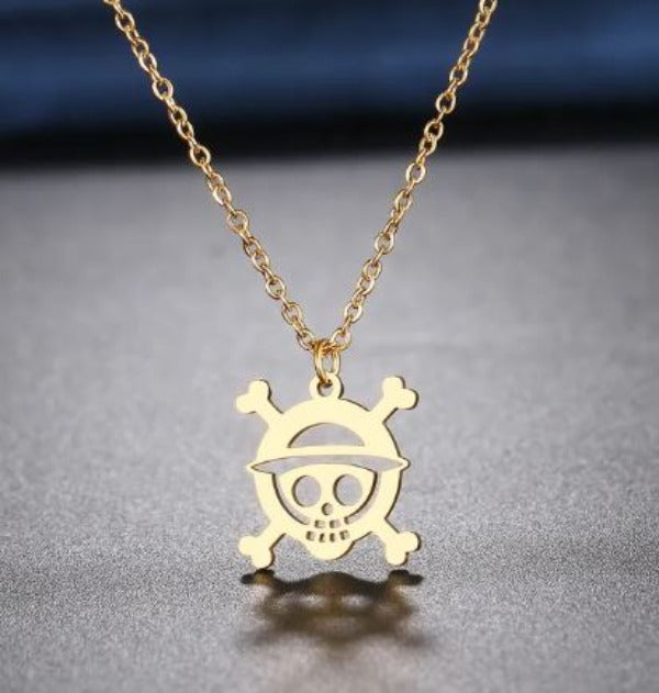 Necklace - One Piece Cutout - Gold-hotRAGS.com