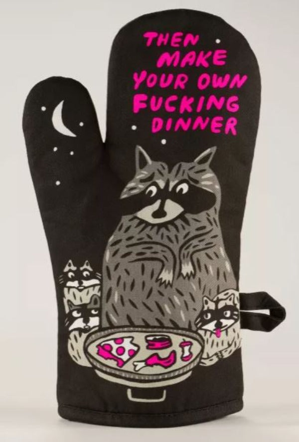 Kitchen Oven Mitt -  Make Your Own Dinner-hotRAGS.com