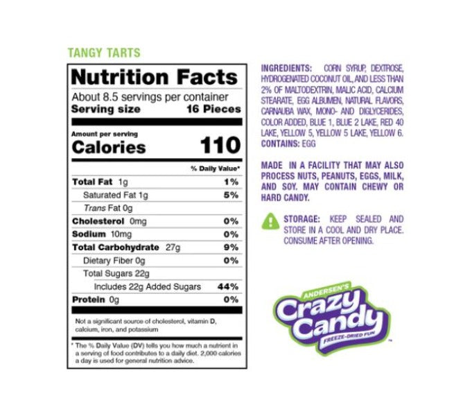 CANDY - FREEZE DRIED - Tangy TARTS-hotRAGS.com