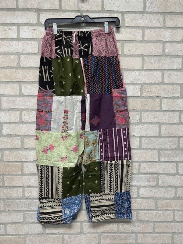 Pants - Patchwork Wide Leg Pants - Unique - hotRAGS.com