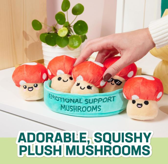 Plush - Emotional Support Mushrooms-hotRAGS.com