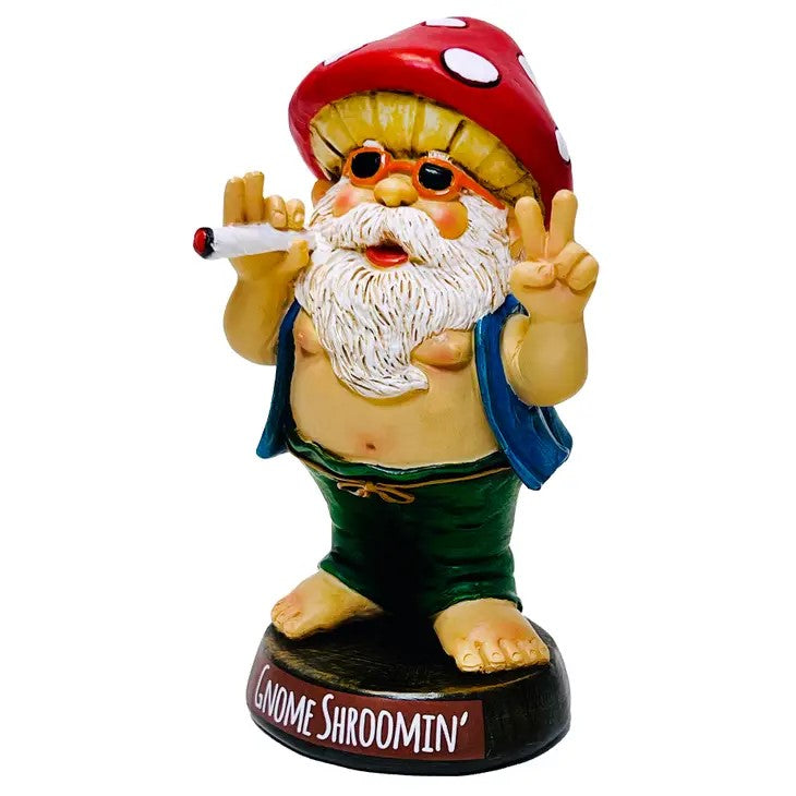 Statue - Gnome Groovy Shroomin-hotRAGS.com