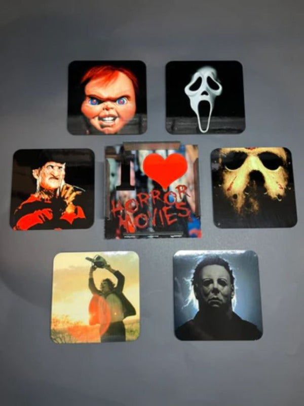 Coaster Set - Horror Movie Icons-hotRAGS.com