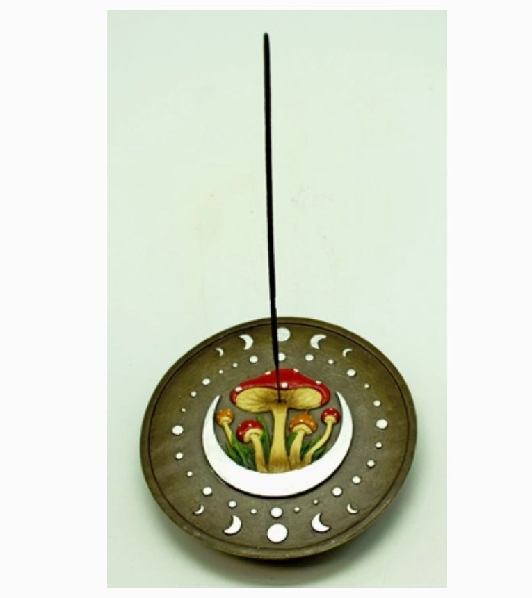 INCENSE BURNER - MUSHROOM MOON-hotRAGS.com