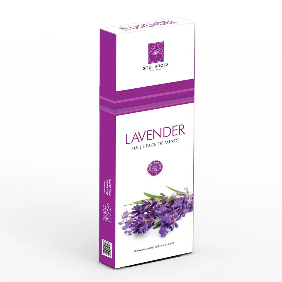 Incense - Soul Sticks Lavender Premium Series Incense Sticks - 90gms-hotRAGS.com