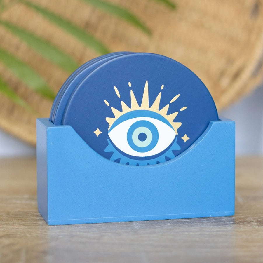 COASTER SET - ALL SEEING EYE-hotRAGS.com