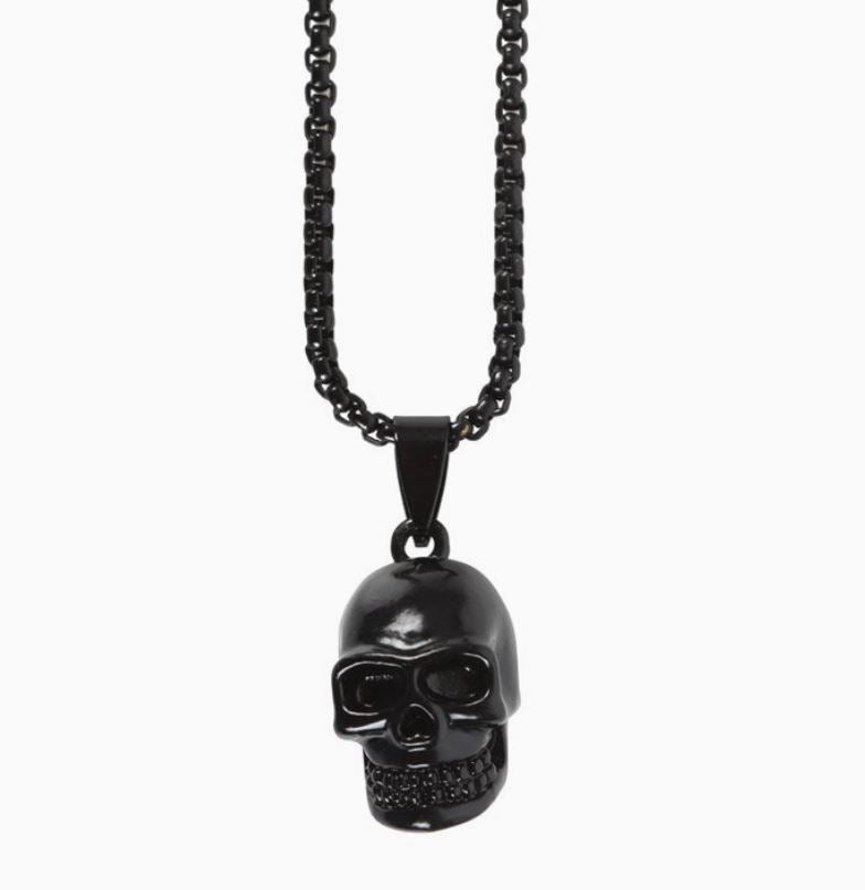 Necklace Skull Stainless Steel-hotRAGS.com