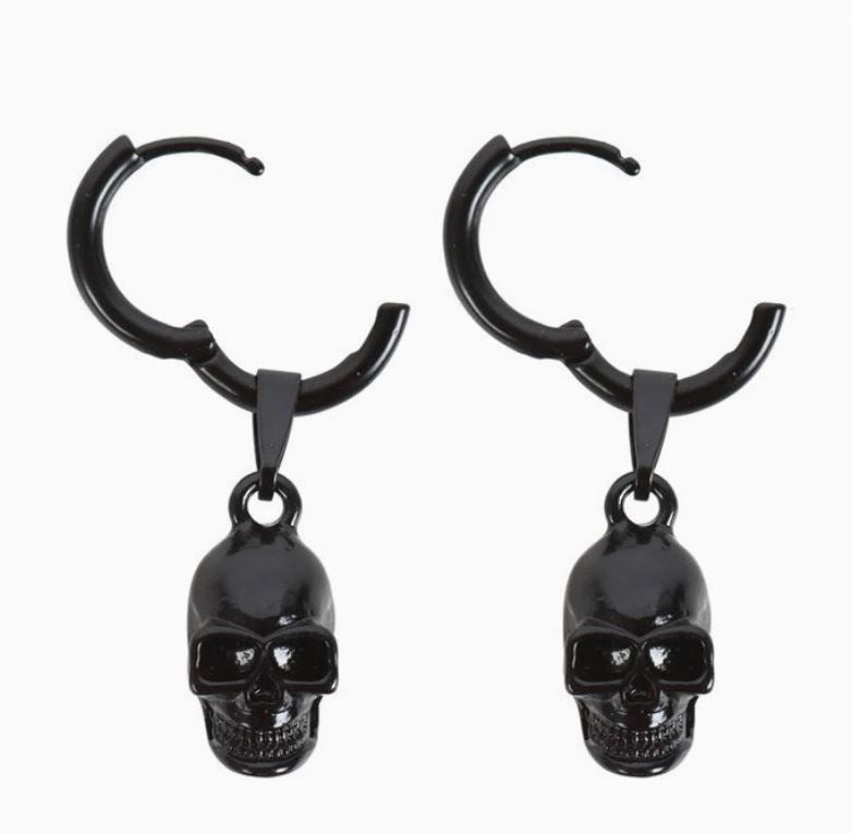 Earrings - Skull Stainless Steel-hotRAGS.com