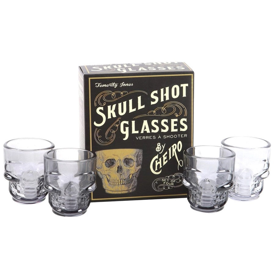 Shot Glasses - Skull Set Of 4-hotRAGS.com