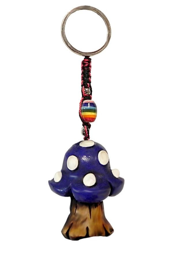 Keychain - Purple Mushroom-hotRAGS.com