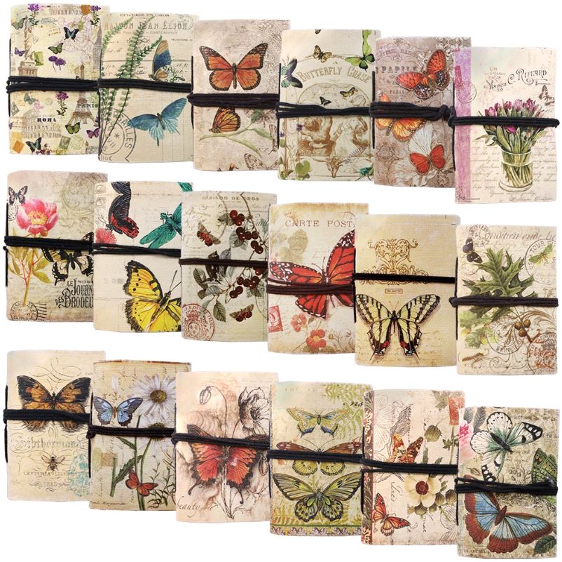 Journal - Vintage Butterfly Mini Journal-hotRAGS.com
