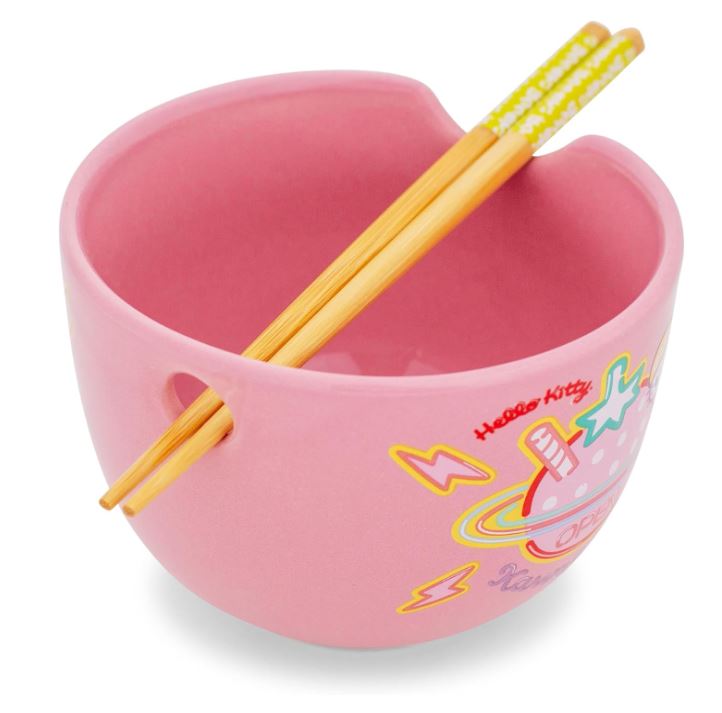 Ramen Bowl - Hello Kitty Kawaii Tokyo 20-Ounce Ramen Bowl and Chopstick Set