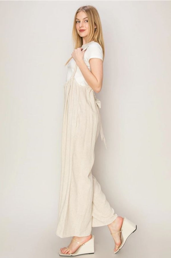 Overall - Jumpsuit Woven - Cream-hotRAGS.com