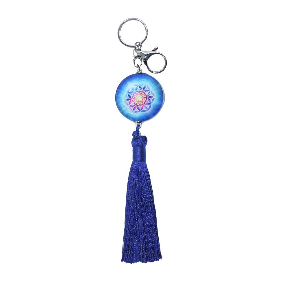 Keychain - Tassel Flower Of Life-hotRAGS.com