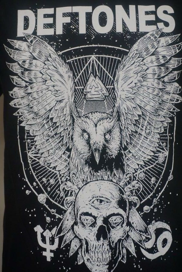 T Shirt - Deftones Owl Skull-hotRAGS.com