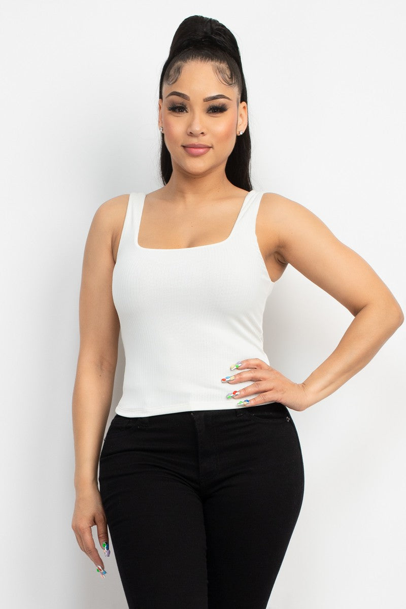 Jr Tank Top - Ribbed - White-hotRAGS.com