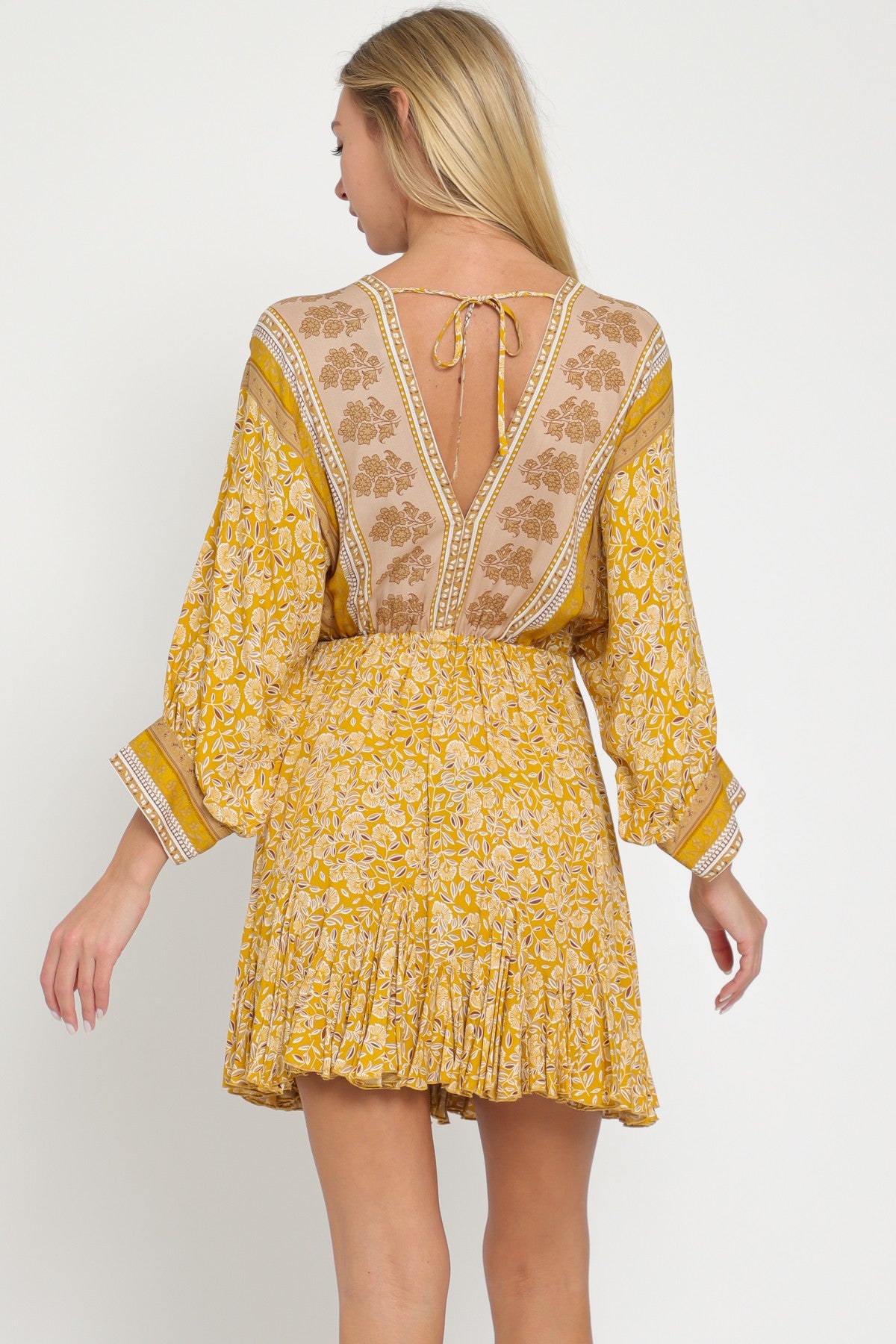 Dress - Dolman Sleeve - Yellow-hotRAGS.com