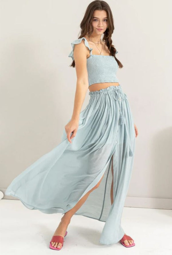 Skirt - Maxi - Blue-hotRAGS.com