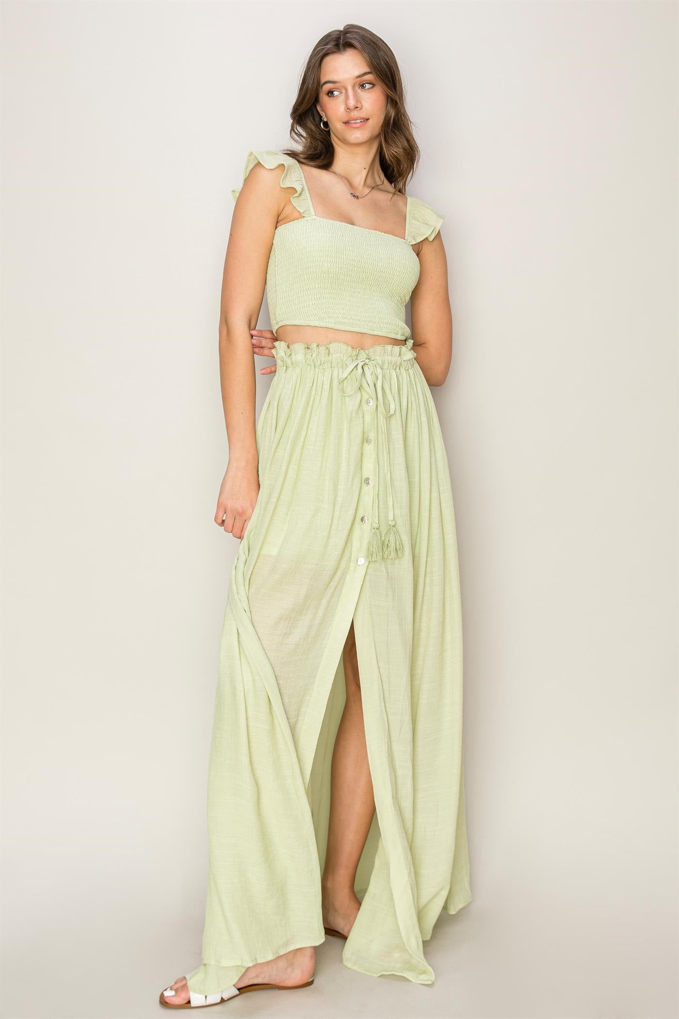Skirt - Maxi - Sage-hotRAGS.com