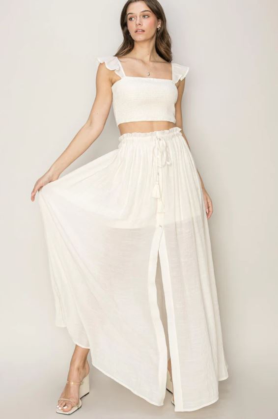 Skirt - Maxi - White-hotRAGS.com