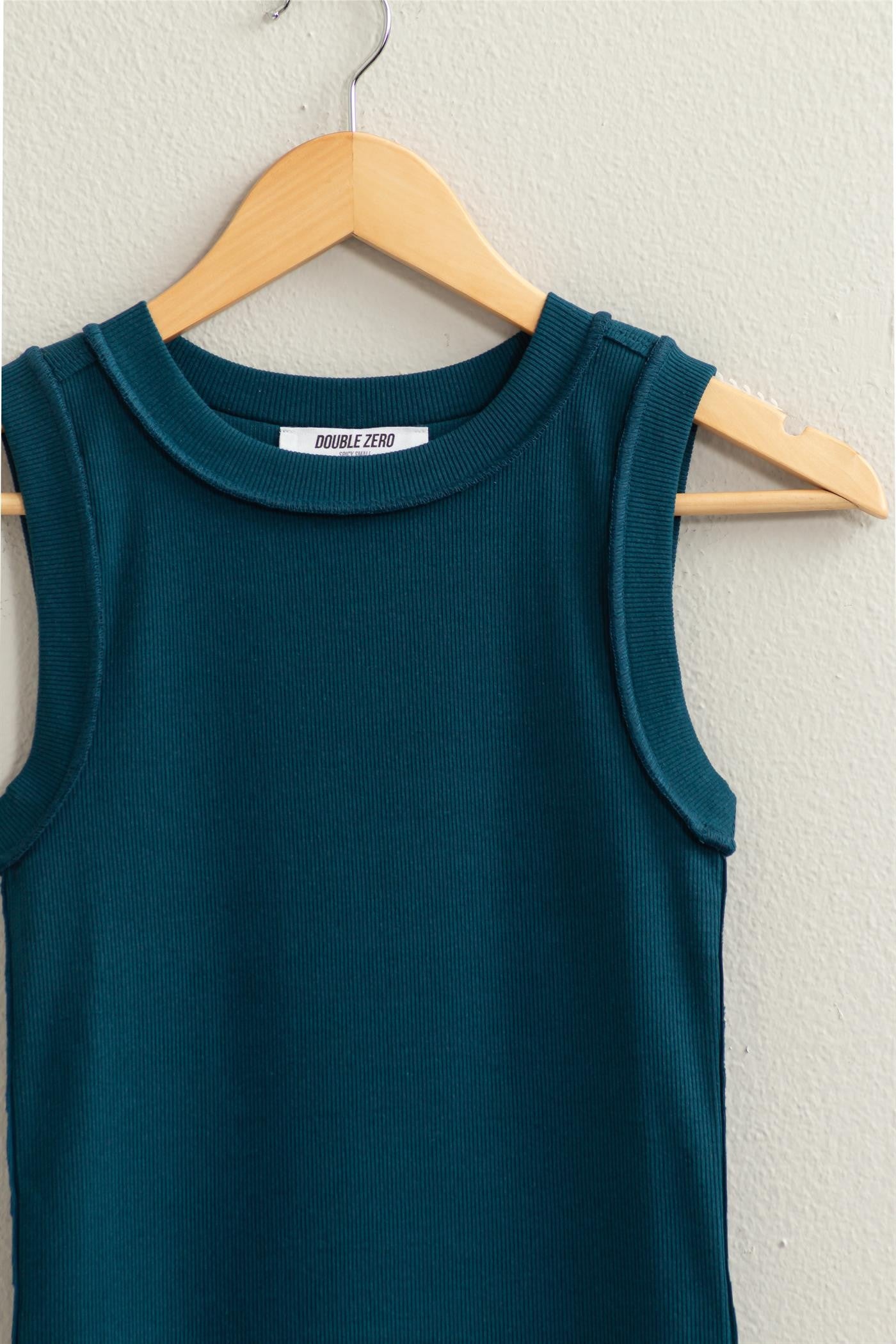 Jr Tank Top Ribbed - Dark Teal-hotRAGS.com