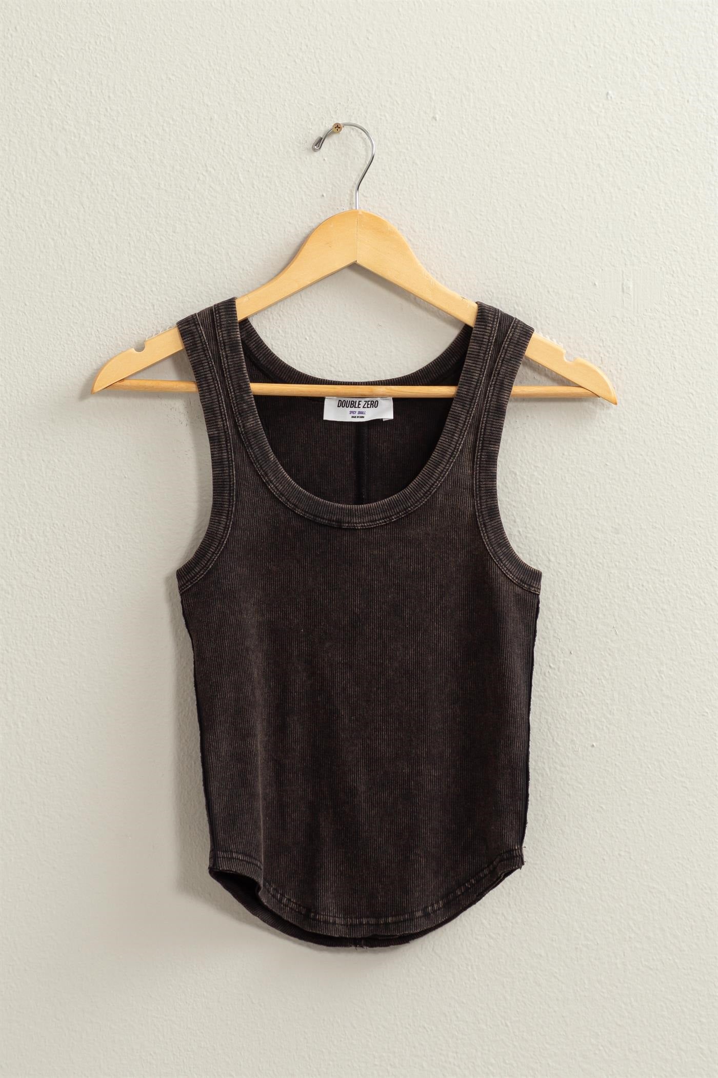 Jr Tank Top Scoop Neck - Black-hotRAGS.com