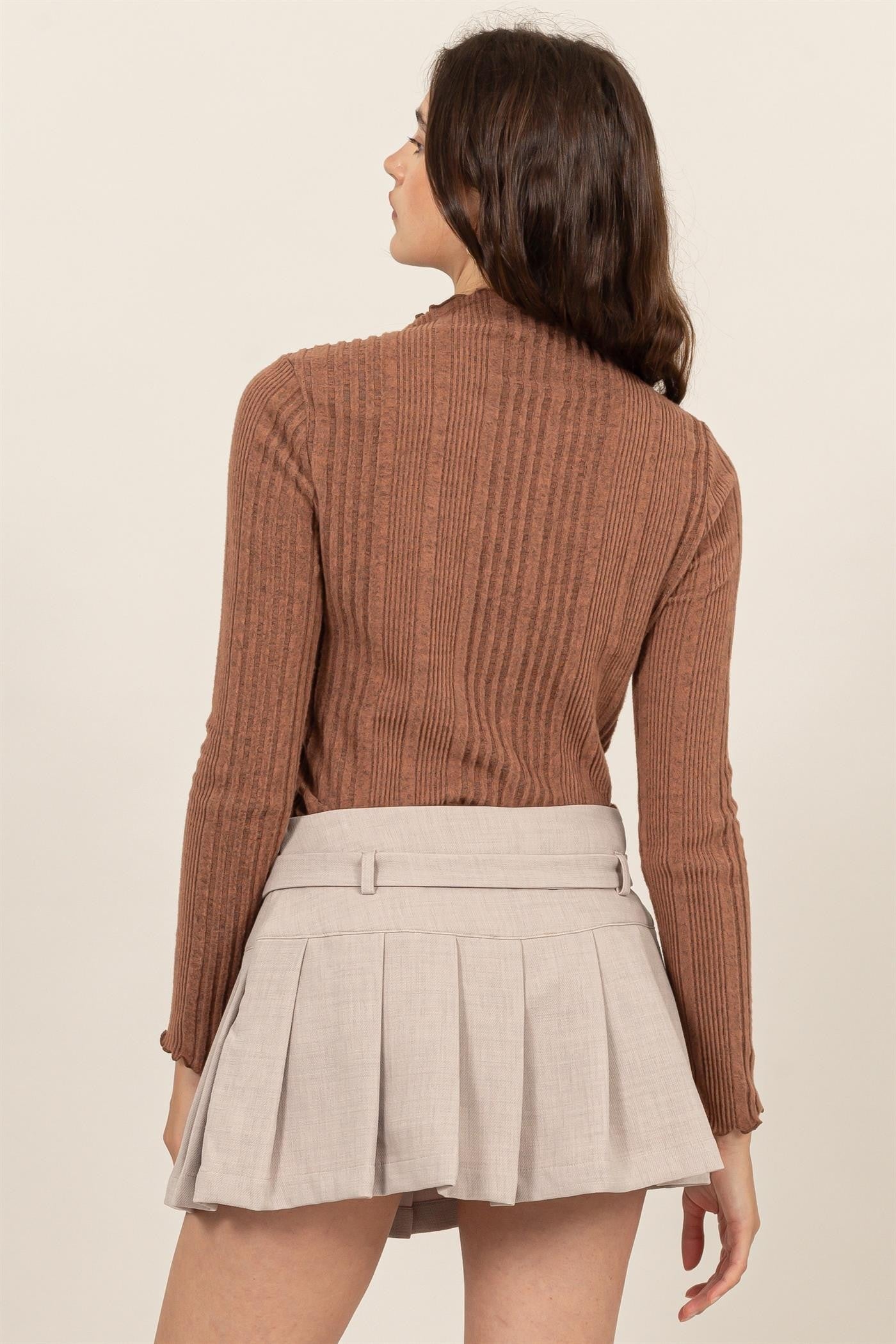 Jr Long Sleeve Turtleneck - Mauve-hotRAGS.com