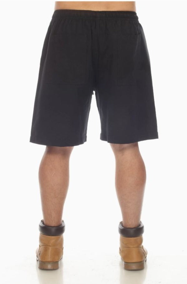 Shorts - Cotton Slub - Black-hotRAGS.com