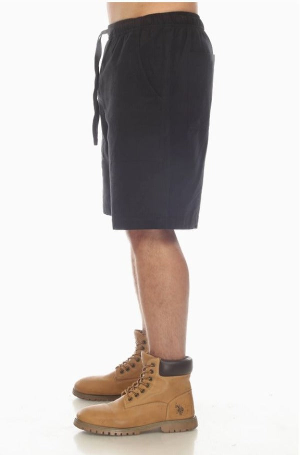 Shorts - Cotton Slub - Black-hotRAGS.com