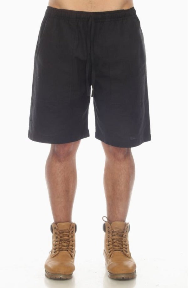 Shorts - Cotton Slub - Black-hotRAGS.com