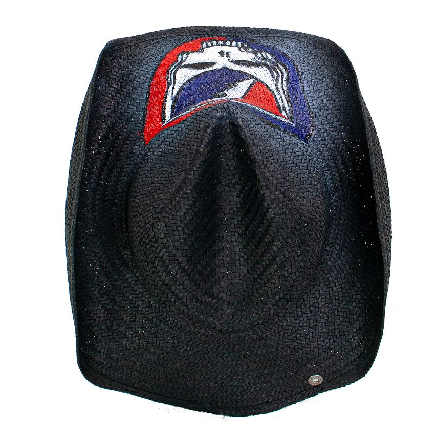 Hat - Cowboy Hat - Grateful Dead Steal Your Face - Black-hotRAGS.com