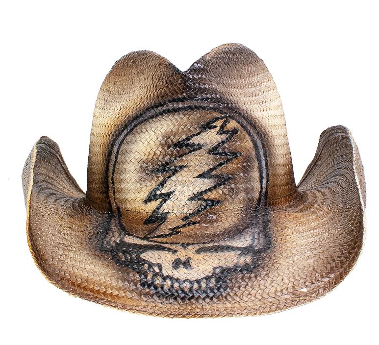 Hat - Cowboy Hat - Grateful Dead Steal Your Face - Brown-hotRAGS.com