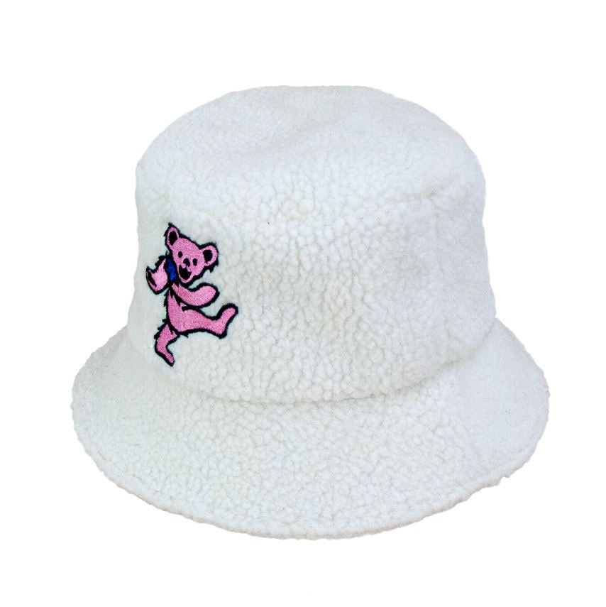 Bucket Hat - Grateful Dead - Pink Bear-hotRAGS.com