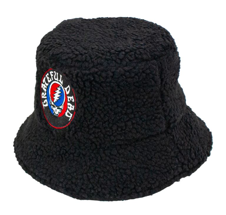 Bucket Hat - Grateful Dead - Stealie Black-hotRAGS.com