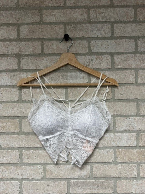 Bralette - Lace - White-hotRAGS.com