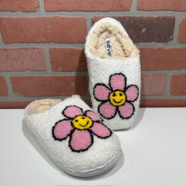Slipper - Daisy - Pink-hotRAGS.com