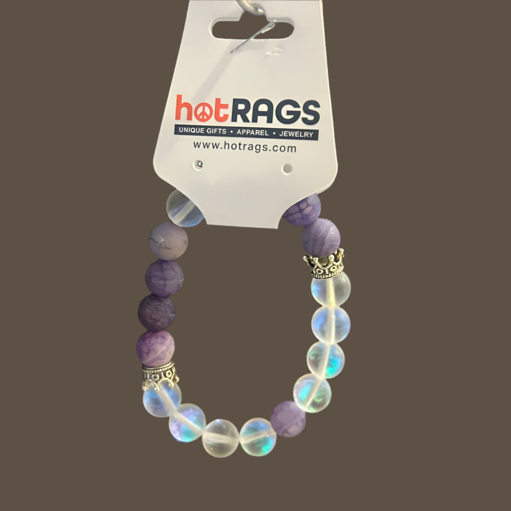 Bracelet - Purple Agate Glow-hotRAGS.com