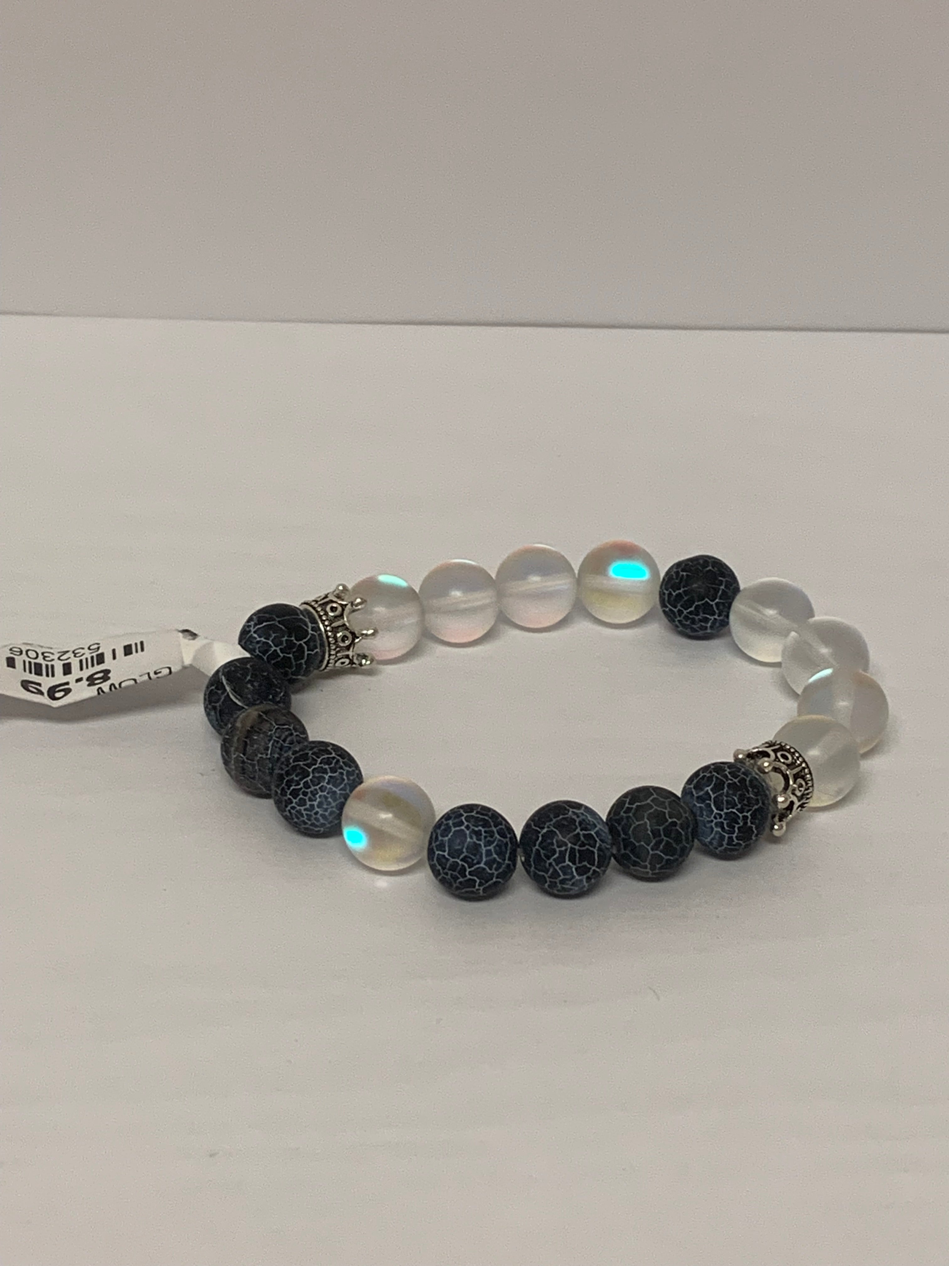 Bracelet - Black Agate - Glow In The Dark-hotRAGS.com