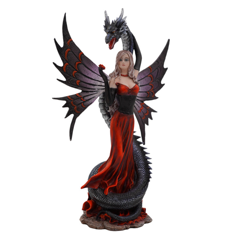 Statue - Fairy With Dragon-hotRAGS.com