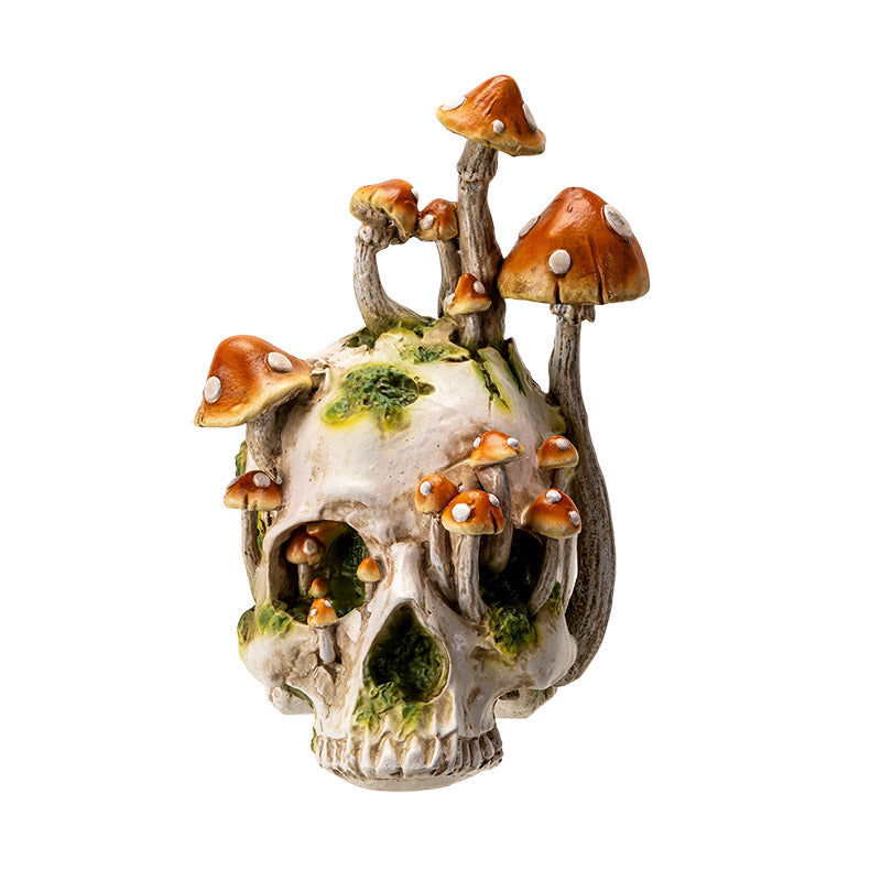 Skull - With Mushrooms-hotRAGS.com